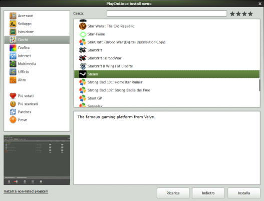 Installazione Steam
